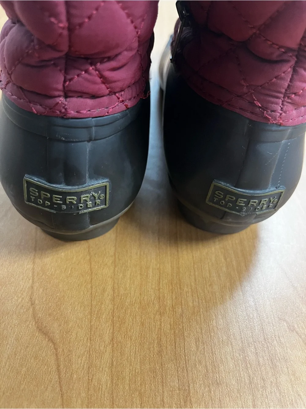 Sperry Saltwater Duck Boots Womens 8 Brown Tan Waterproof STS93028 EUC - Picture 4 of 7
